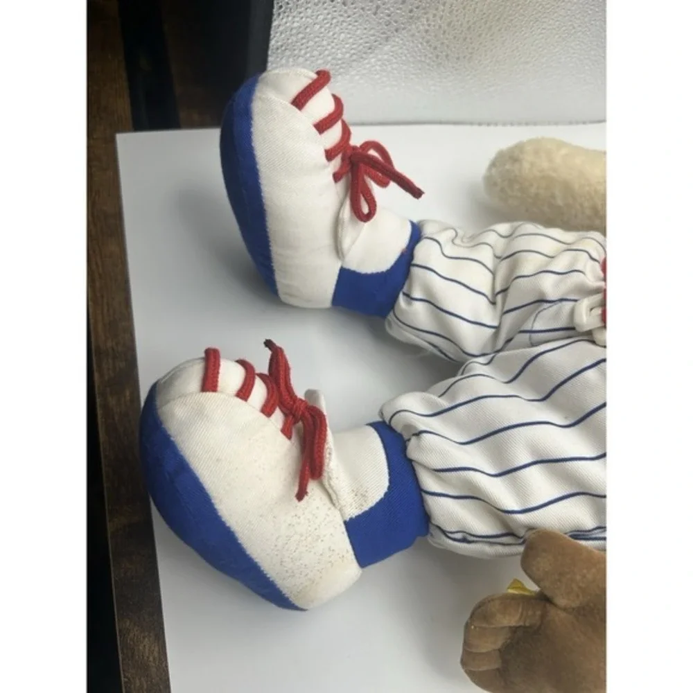 Baby Gund My First Teddy Baseball Teach ME White Lil All Star‎